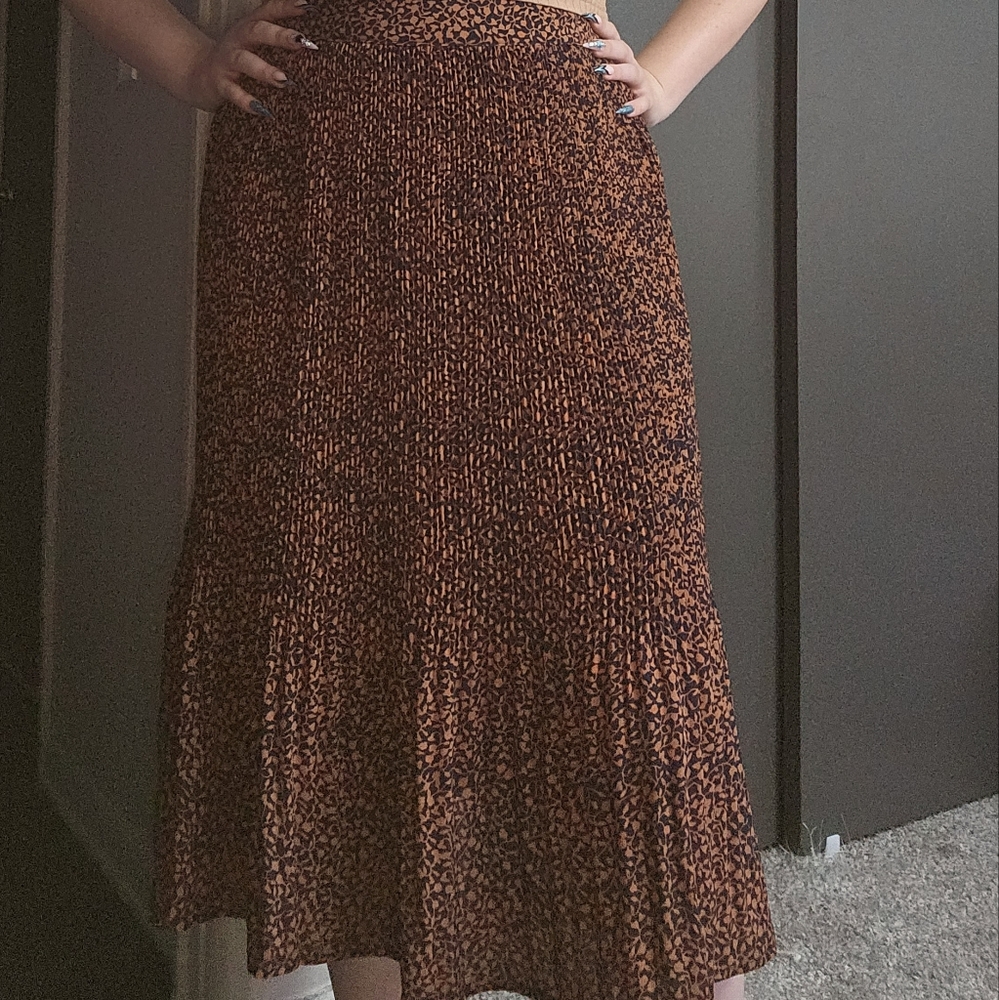 Multicolored Midi Skirt